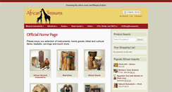 Desktop Screenshot of africantreasures.com